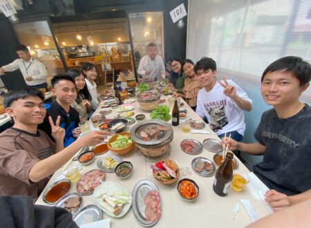 ミャンマーから来て頂いた9名の社員さんとお食事会‼
